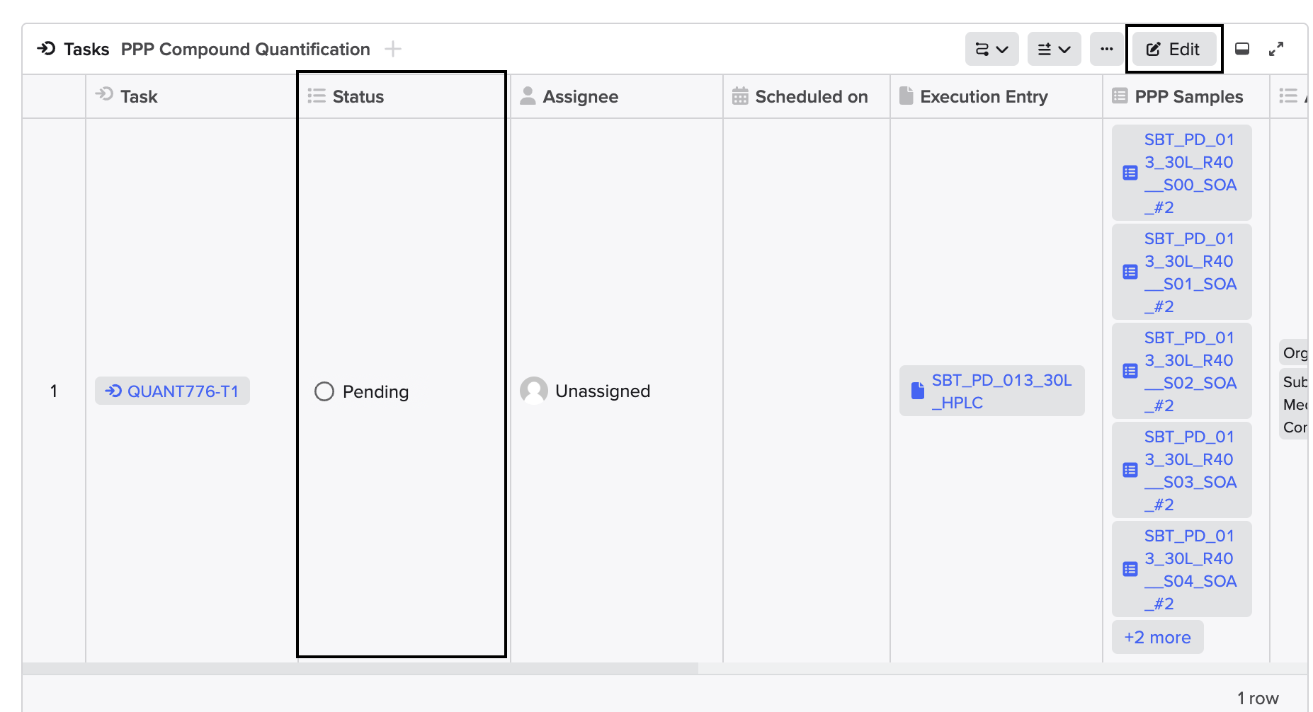 update the status of the workflow