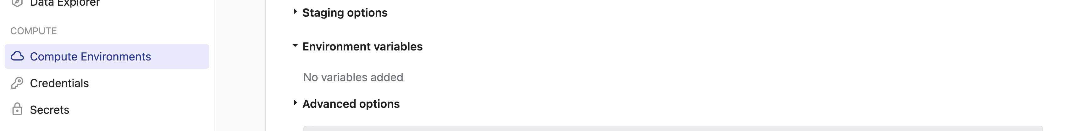 Timeout settings in Compute Environment